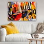 Wallity Pintura decorativa de vidrio templado Multicolor 40 x 60 cm